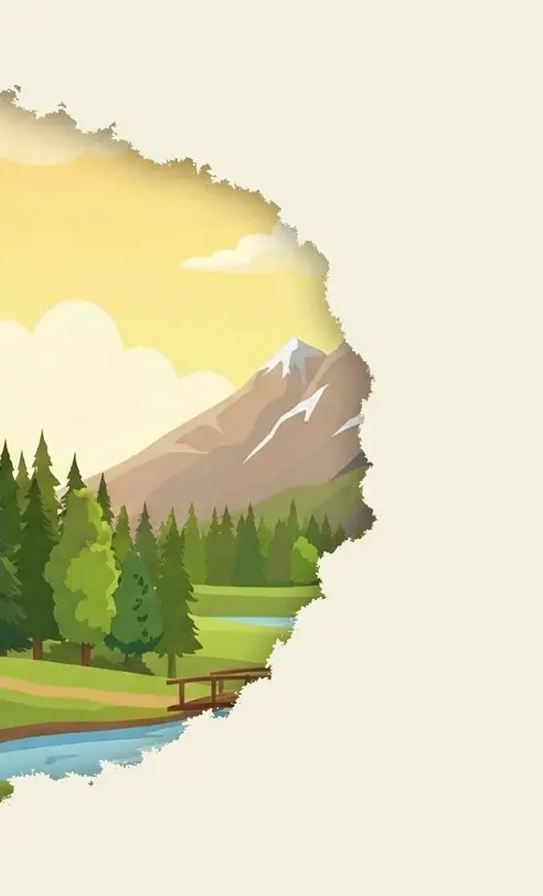 Polana, drzewa i góry na stronie przedszkola w Krakowie